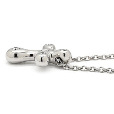 ティファニー Tiffany & Co ドッツクロス ダイヤ プラチナシルバー Pt950 ネックレス エルサ ペレッティ Pt950 プラチナ 十字架