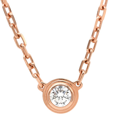 カルティエ Cartier ダムール SM　 B7215700 ピンクゴールド ダイヤモンド K18PG ネックレス 1P 一粒 750 PG