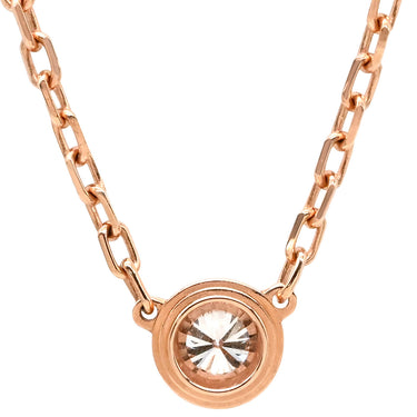 カルティエ Cartier ダムール SM　 B7215700 ピンクゴールド ダイヤモンド K18PG ネックレス 1P 一粒 750 PG