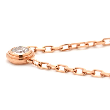カルティエ Cartier ダムール SM　 B7215700 ピンクゴールド ダイヤモンド K18PG ネックレス 1P 一粒 750 PG