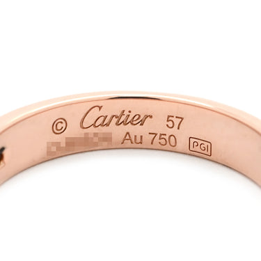 カルティエ Cartier LOVE ミニラブリング 1Pダイヤ B4050700 ピンクゴールド K18PG ダイヤモンド #57(JP17) リング 指輪 スモールモデル LOVE Ring 750 18K PG 16.5号