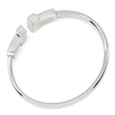 ティファニー Tiffany & Co Tワイヤー ラージサイズ ホワイトゴールド K18WG ブレスレット T&Co. Au750 18K バングル