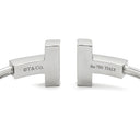 ティファニー Tiffany & Co Tワイヤー ラージサイズ ホワイトゴールド K18WG ブレスレット T&Co. Au750 18K バングル