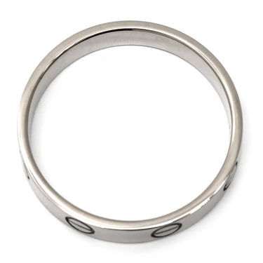 カルティエ Cartier LOVE ミニラブリング B4049656 ホワイトゴールド K18WG #56(JP16) リング 指輪 750 18K WG スモールモデル 15.5号