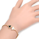 ブルガリ BVLGARI ディーヴァ ドリーム 350073 ピンクゴールド K18PG オニキス マザーオブパール SM ブレスレット Au750 K18RG