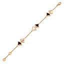 ブルガリ BVLGARI ディーヴァ ドリーム 350073 ピンクゴールド K18PG オニキス マザーオブパール SM ブレスレット Au750 K18RG