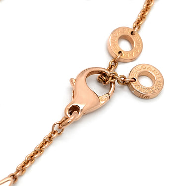 ブルガリ BVLGARI ディーヴァ ドリーム 350073 ピンクゴールド K18PG オニキス マザーオブパール SM ブレスレット Au750 K18RG