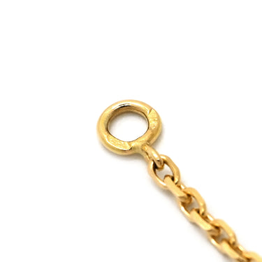 ヴァンクリーフアーペル Van Cleef & Arpels ラッキーアルハンブラ ハート ペンダント パールホワイト×イエローゴールド K18YG マザーオブパール ネックレス 18K 750 YG