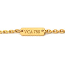 ヴァンクリーフアーペル Van Cleef & Arpels ラッキーアルハンブラ ハート ペンダント パールホワイト×イエローゴールド K18YG マザーオブパール ネックレス 18K 750 YG