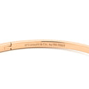ティファニー Tiffany & Co T ワン ナロー ヒンジ バングル ミディアム ローズゴールド K18PG ブレスレット ピンクゴールド Tiffany&Co. 750 18金