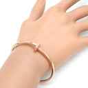 ティファニー Tiffany & Co T ワン ナロー ヒンジ バングル ミディアム ローズゴールド K18PG ブレスレット ピンクゴールド Tiffany&Co. 750 18金