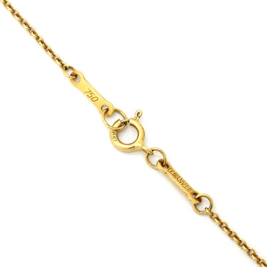 ティファニー Tiffany & Co オープン ティアドロップ イエローゴールド K18YG ネックレス エルサペレッティ Au750 YG