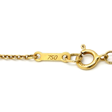 ティファニー Tiffany & Co オープン ティアドロップ イエローゴールド K18YG ネックレス エルサペレッティ Au750 YG