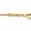 ティファニー Tiffany & Co オープン ティアドロップ イエローゴールド K18YG ネックレス エルサペレッティ Au750 YG