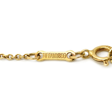 ティファニー Tiffany & Co オープン ティアドロップ イエローゴールド K18YG ネックレス エルサペレッティ Au750 YG