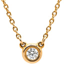ティファニー Tiffany & Co バイザヤード シングルダイヤモンド ペンダント ローズゴールド K18PG ダイヤモンド ネックレス 18K AU750 PG 1P 1粒 エルサペレッティ