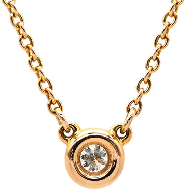 ティファニー Tiffany & Co バイザヤード シングルダイヤモンド ペンダント ローズゴールド K18PG ダイヤモンド ネックレス 18K AU750 PG 1P 1粒 エルサペレッティ