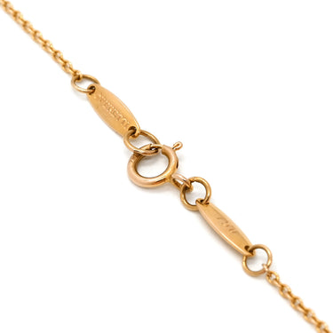 ティファニー Tiffany & Co バイザヤード シングルダイヤモンド ペンダント ローズゴールド K18PG ダイヤモンド ネックレス 18K AU750 PG 1P 1粒 エルサペレッティ