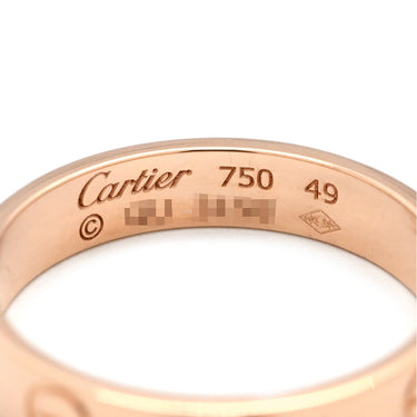 カルティエ Cartier ミニラブリング B4085200 ピンクゴールド K18PG #49(JP9) リング 指輪 スモールモデル LOVE Ring 750PG 9号