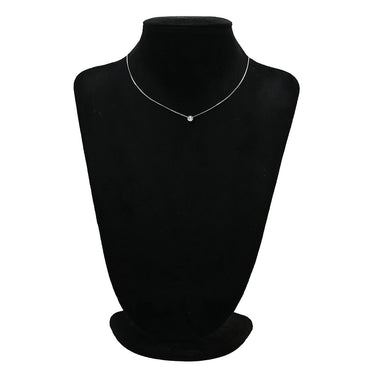 ノンブランド NON BRAND ダイヤモンド 0.25ct ペンダント プラチナシルバー Pt900 ダイヤモンド PT850(チェーン) ネックレス 1粒 1石 ラウンドブリリアントカット