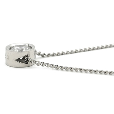 ノンブランド NON BRAND ダイヤモンド 0.25ct ペンダント プラチナシルバー Pt900 ダイヤモンド PT850(チェーン) ネックレス 1粒 1石 ラウンドブリリアントカット