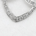 ノンブランド NON BRAND ダイヤモンド 0.27ct ハートデザイン プラチナシルバー Pt900 ダイヤモンド Pt850(チェーン) ネックレス プラチナ Pt900 ラウンドブリリアントカット スウィング