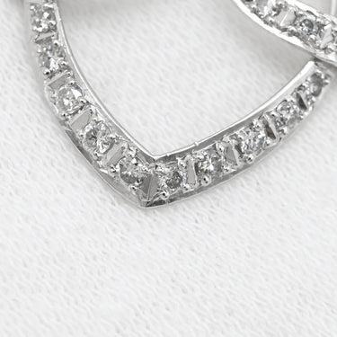 ノンブランド NON BRAND ダイヤモンド 0.27ct ハートデザイン プラチナシルバー Pt900 ダイヤモンド Pt850(チェーン) ネックレス プラチナ Pt900 ラウンドブリリアントカット スウィング