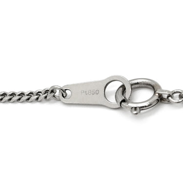 ノンブランド NON BRAND ダイヤモンド 0.27ct ハートデザイン プラチナシルバー Pt900 ダイヤモンド Pt850(チェーン) ネックレス プラチナ Pt900 ラウンドブリリアントカット スウィング