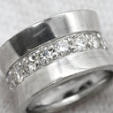 ノンブランド NON BRAND ダイヤ 0.50ct ホワイトゴールド K18WG ダイヤモンド ペンダントトップ 18K 750WG ネックレストップ リング型