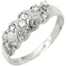 ノンブランド NON BRAND ダイヤモンド 0.50ct プラチナシルバー Pt900 ダイヤモンド リング 指輪 プラチナ900 パヴェ 一文字 13号