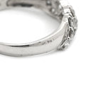 ノンブランド NON BRAND ダイヤモンド 0.50ct プラチナシルバー Pt900 ダイヤモンド リング 指輪 プラチナ900 パヴェ 一文字 13号