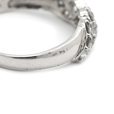 ノンブランド NON BRAND ダイヤモンド 0.50ct プラチナシルバー Pt900 ダイヤモンド リング 指輪 プラチナ900 パヴェ 一文字 13号