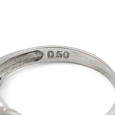 ノンブランド NON BRAND ダイヤモンド 0.50ct プラチナシルバー Pt900 ダイヤモンド リング 指輪 プラチナ900 パヴェ 一文字 13号