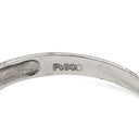 ノンブランド NON BRAND ダイヤモンド 0.50ct プラチナシルバー Pt900 ダイヤモンド リング 指輪 プラチナ900 パヴェ 一文字 13号