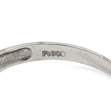 ノンブランド NON BRAND ダイヤモンド 0.50ct プラチナシルバー Pt900 ダイヤモンド リング 指輪 プラチナ900 パヴェ 一文字 13号