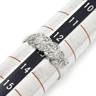 ノンブランド NON BRAND ダイヤモンド 0.50ct プラチナシルバー Pt900 ダイヤモンド リング 指輪 プラチナ900 パヴェ 一文字 13号