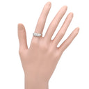 ノンブランド NON BRAND ダイヤモンド 0.50ct プラチナシルバー Pt900 ダイヤモンド リング 指輪 プラチナ900 パヴェ 一文字 13号