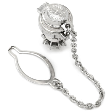 ノンブランド NON BRAND ダイヤモンド 0.37ct タイタック プラチナシルバー Pt900 ダイヤモンド タイピン タックピン ピンブローチ プラチナ フラワーモチーフ Pm900