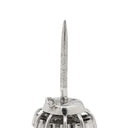 ノンブランド NON BRAND ダイヤモンド 0.37ct タイタック プラチナシルバー Pt900 ダイヤモンド タイピン タックピン ピンブローチ プラチナ フラワーモチーフ Pm900