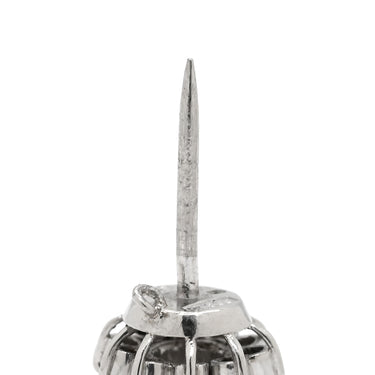 ノンブランド NON BRAND ダイヤモンド 0.37ct タイタック プラチナシルバー Pt900 ダイヤモンド タイピン タックピン ピンブローチ プラチナ フラワーモチーフ Pm900