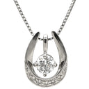 ノンブランド NON BRAND ダイヤモンド 0.186ct プラチナシルバー Pt900 ダイヤモンド Pt850(チェーン) ネックレス プラチナ Pt900 ラウンドブリリアントカット スウィング D/SI-2