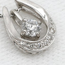 ノンブランド NON BRAND ダイヤモンド 0.186ct プラチナシルバー Pt900 ダイヤモンド Pt850(チェーン) ネックレス プラチナ Pt900 ラウンドブリリアントカット スウィング D/SI-2