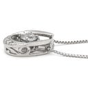 ノンブランド NON BRAND ダイヤモンド 0.186ct プラチナシルバー Pt900 ダイヤモンド Pt850(チェーン) ネックレス プラチナ Pt900 ラウンドブリリアントカット スウィング D/SI-2