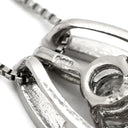 ノンブランド NON BRAND ダイヤモンド 0.186ct プラチナシルバー Pt900 ダイヤモンド Pt850(チェーン) ネックレス プラチナ Pt900 ラウンドブリリアントカット スウィング D/SI-2