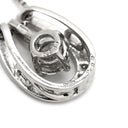 ノンブランド NON BRAND ダイヤモンド 0.186ct プラチナシルバー Pt900 ダイヤモンド Pt850(チェーン) ネックレス プラチナ Pt900 ラウンドブリリアントカット スウィング D/SI-2