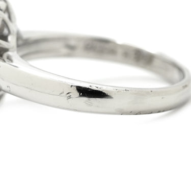 ノンブランド NON BRAND サファイア 3.27ct ダイヤモンド ライトブルー×プラチナシルバー Pt900 サファイア ダイヤモンド リング 指輪 青 プラチナ Pt900 オーバルカット 大粒 ヘイローデザイン 16号