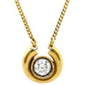 ノンブランド NON BRAND ダイヤモンド 0.306ct イエローゴールド K18YG ダイヤモンド ネックレス Au750 18K 18金 1P 1石 1粒