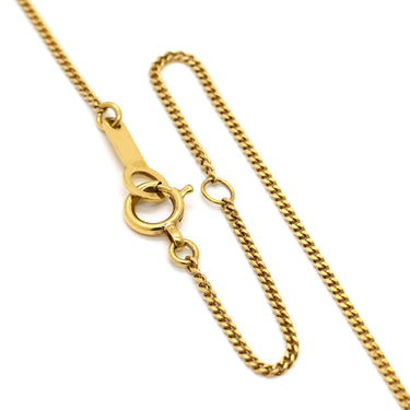 ノンブランド NON BRAND ダイヤモンド 0.306ct イエローゴールド K18YG ダイヤモンド ネックレス Au750 18K 18金 1P 1石 1粒
