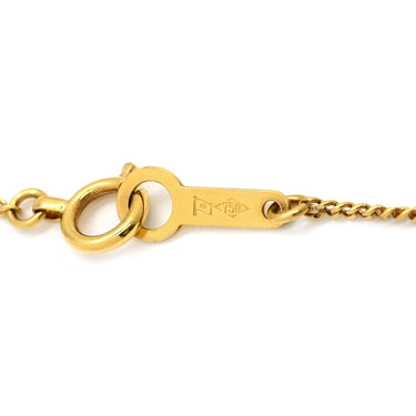 ノンブランド NON BRAND ダイヤモンド 0.306ct イエローゴールド K18YG ダイヤモンド ネックレス Au750 18K 18金 1P 1石 1粒