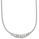 ノンブランド NON BRAND ダイヤモンド 1.00ct デザイン プラチナシルバー Pt900 ダイヤモンド Pt850(チェーン) ネックレス プラチナ Pt900 バゲットカット